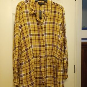 Ladies Plaid Blouse